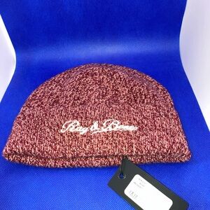 Rag & Bone Heritage wool and cashmere-blend beanie in burgundy